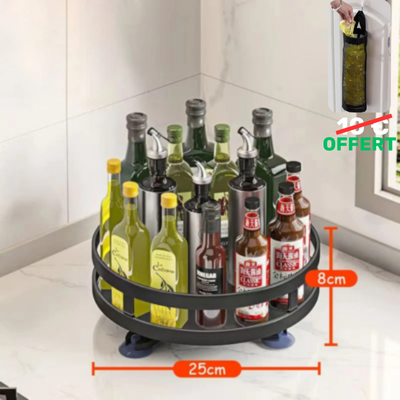 RANGEMENT CUISINE  ROTATIF 360 DEGRE POUR ÉPICES